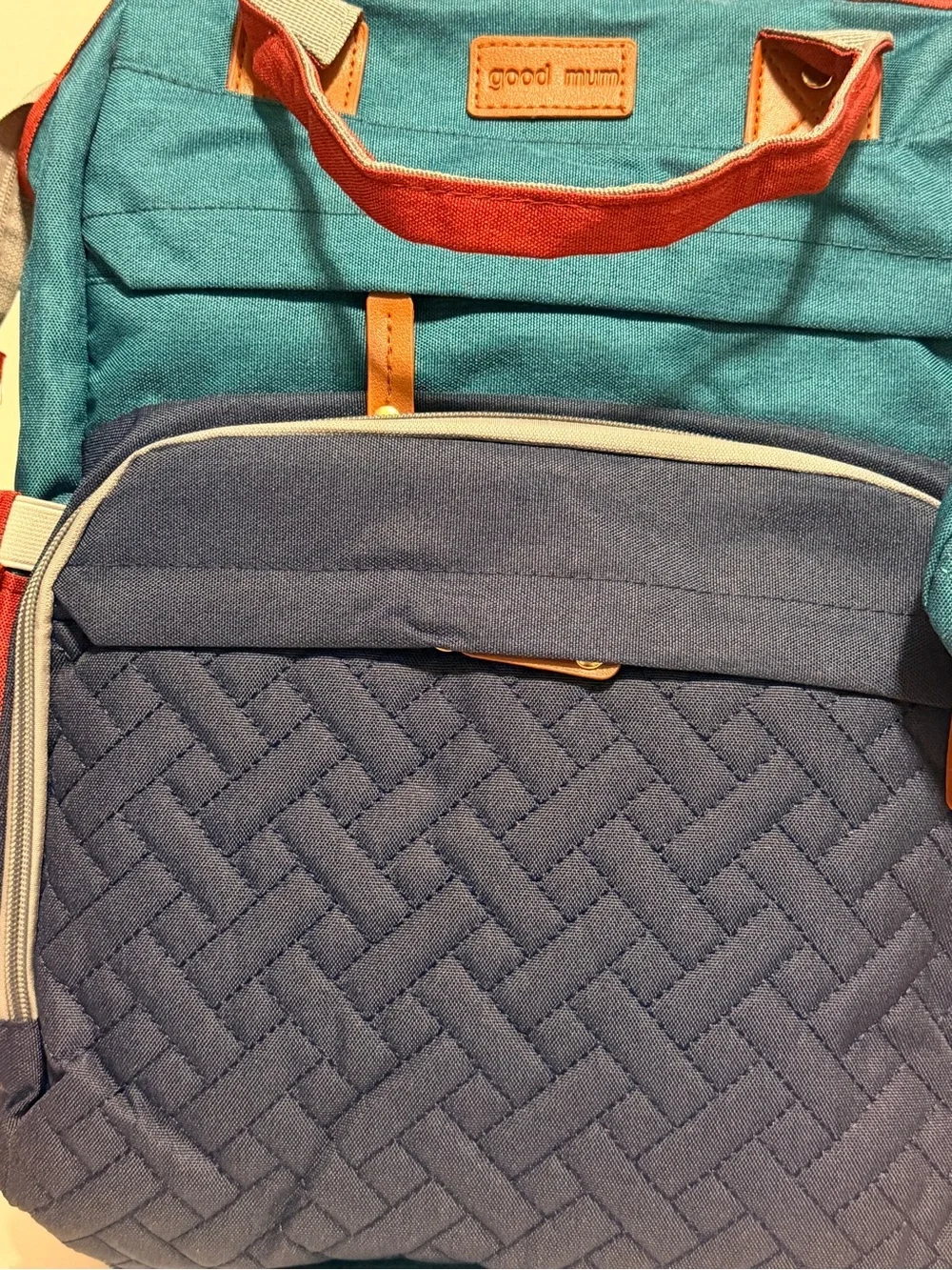 NWOT Jeryswet Good Mum Diaper Canvas Backpack